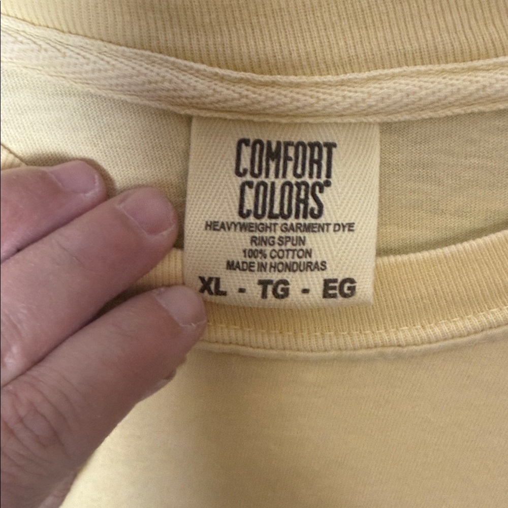 Ron Jon Surfboard Graphic Yellow Long Sleeve Tee XL - Picture 2 of 4